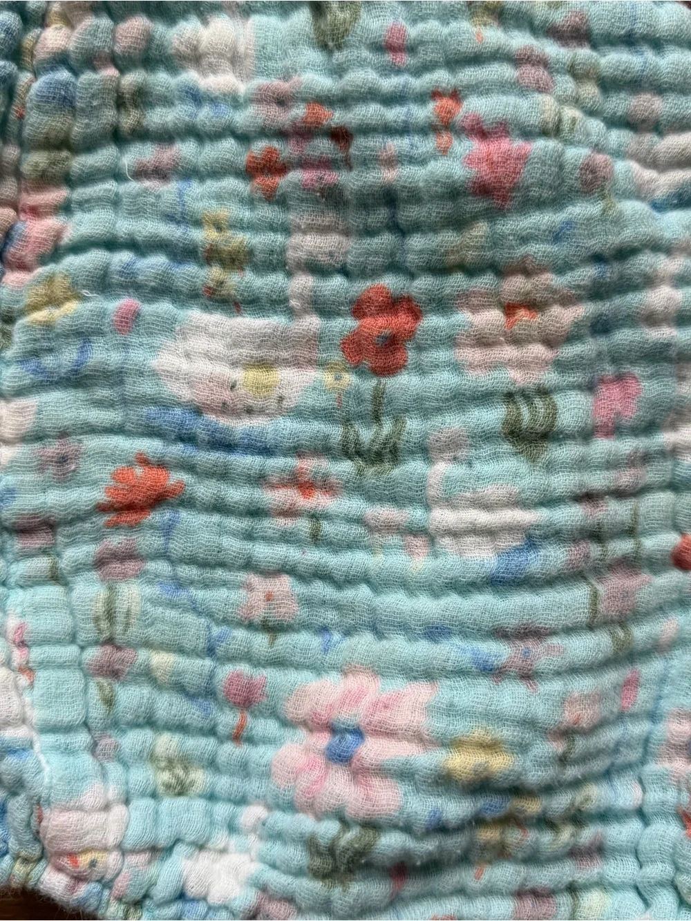 Angle Dear - Floral Muslin Ruffle Romper